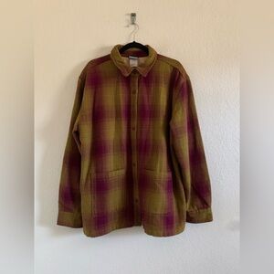 The North Face Twill Utility Casual Jacket Women’s Size XL Boysenberry Shacket